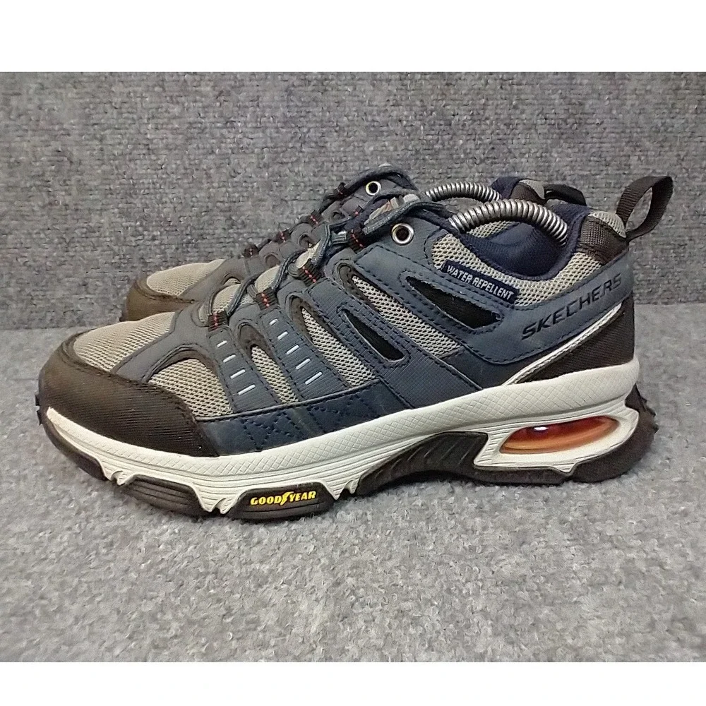 Skechers Skech-Air Envoy Mens 8 Wide Goodyear Athletic Trail Shoes‎ Gray Black